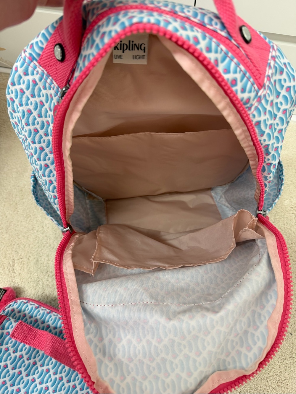 Kipling Kids Blue & Pink Patterned Backpack Set - Picture 5 of 10